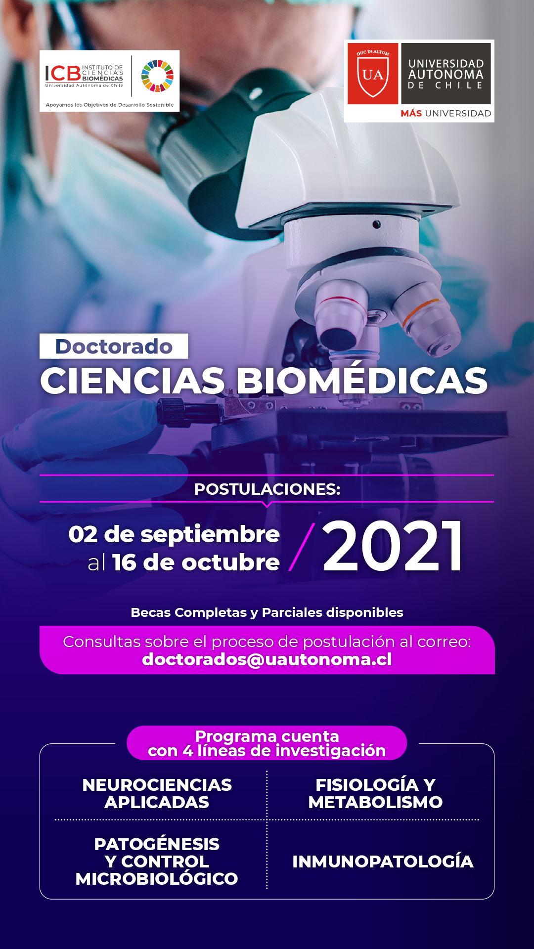 Postulaciones Doctorado En Ciencias Biomédicas Universidad Autonoma Sociedad De Biología De